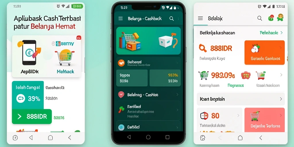 Antarmuka aplikasi Cashback 888IDR yang menarik dan mudah digunakan.